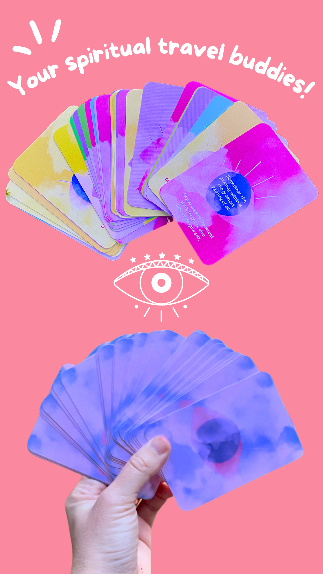 Reise-Orakelkarten für deine Reisen. Oracle cards for your Solotravels.Carmen Wunsch. Kreativ Nomadin. Kreativnomadin. Freiheit. Kreativität. Reisen. Alleinreisen. Soloreisen als Frau.